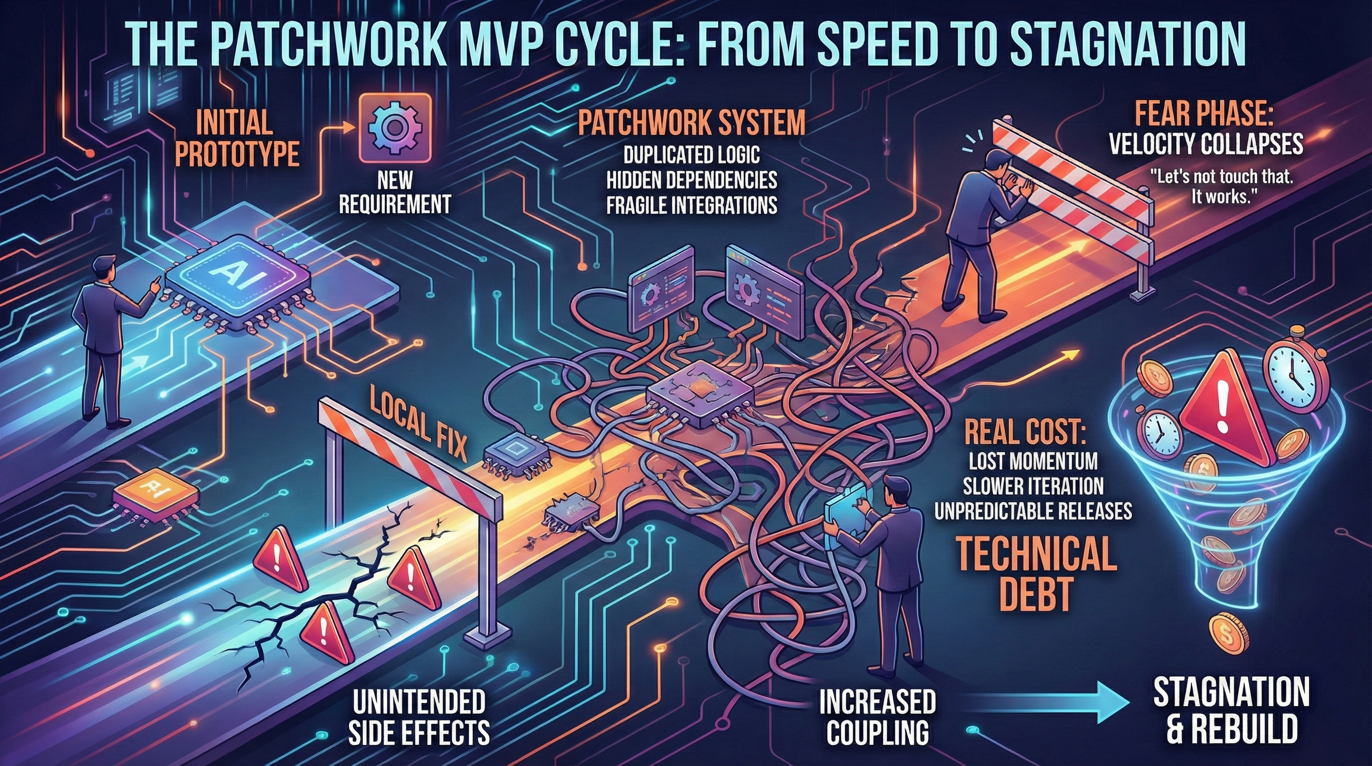 Why Every Fix Breaks Something Else: Debug Framework + Root Cause Analysis