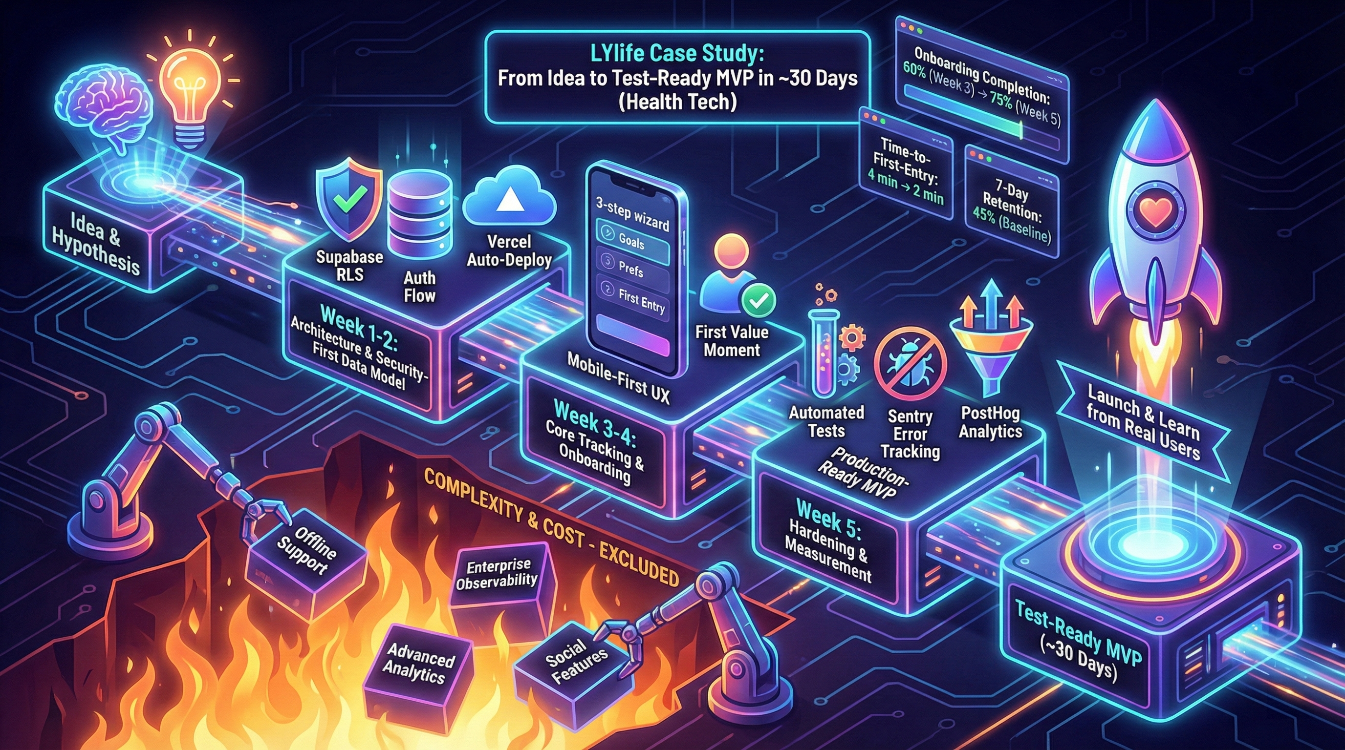 Cover for From Idea to Test-Ready MVP in ~30 Days: LYlife Case Study (Health Tech)