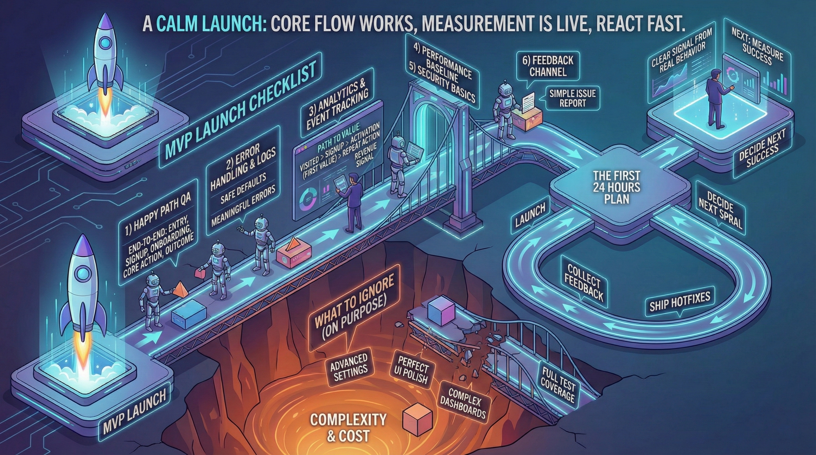 MVP Launch Checklist: Pre-Launch to First 48 Hours (2026 Guide)