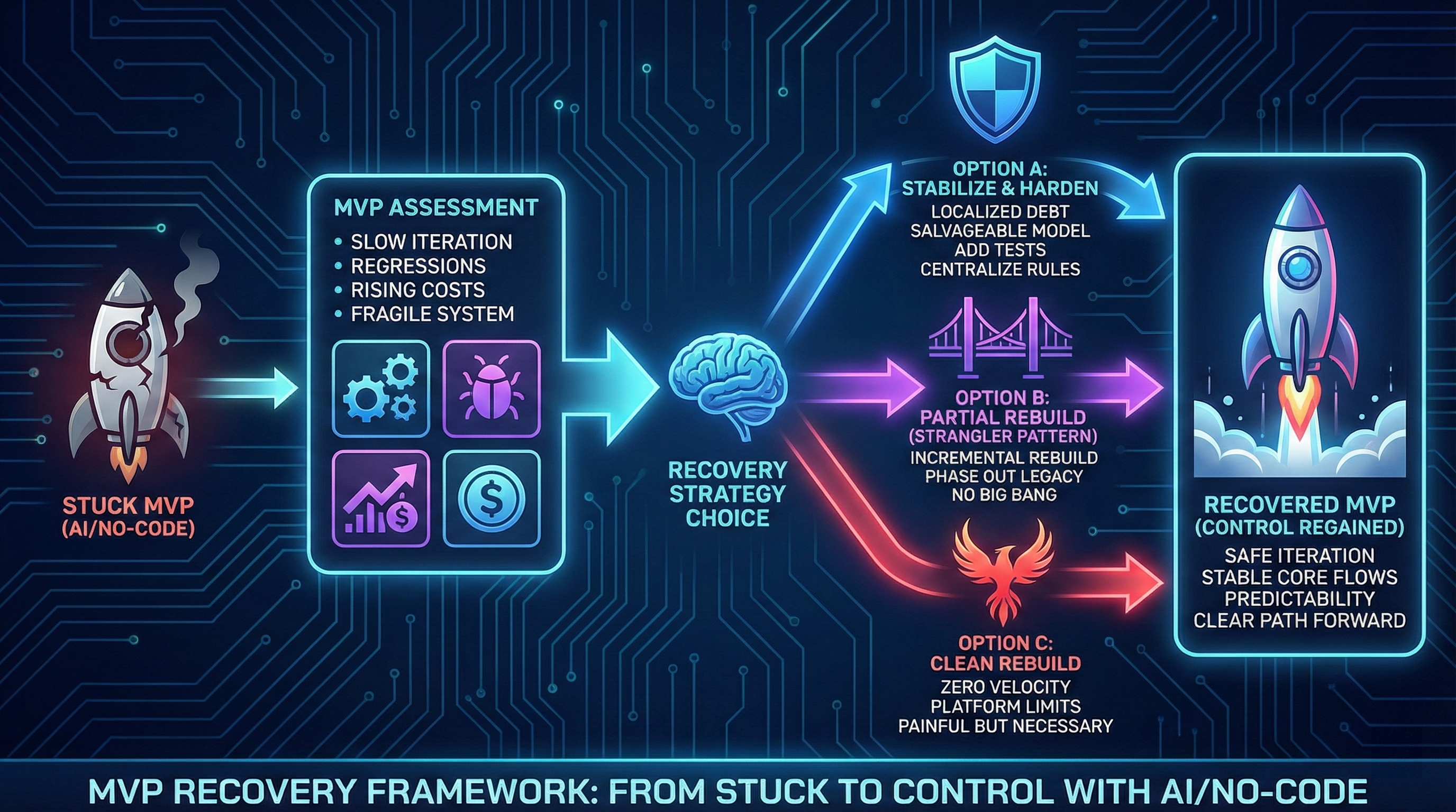Recover AI/No-Code MVP: Audit + Migration Playbook (2026)